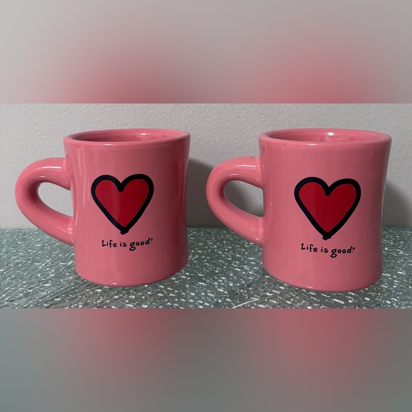 Life is Good “Do what you like. Like what you do.” Coffee Mugs 10 oz. (Set of 2) - Picture 1 of 5